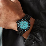 Buy Shop Emporio Armani Sea Explorer Turquoise Blue Dial Black Steel Strap Watch for Men - AR60084 USA Online