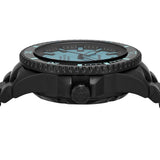 Buy Shop Emporio Armani Sea Explorer Turquoise Blue Dial Black Steel Strap Watch for Men - AR60084 USA Online