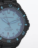 Buy Shop Emporio Armani Sea Explorer Turquoise Blue Dial Black Steel Strap Watch for Men - AR60084 USA Online