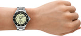 Buy Shop Emporio Armani Sea Explorer Yellow Dial Silver Steel Strap Watch for Men - AR60083 USA Online
