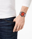 Buy Shop Emporio Armani Sigma Analog Orange Dial Grey Silicone Strap Watch For Men - AR11218 USA Online