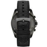 Buy Shop Emporio Armani Sigma Chronograph Black Dial Black Leather Strap Watch For Men - AR6131 USA Online