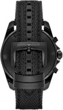 Buy Shop Emporio Armani Sigma Chronograph Black Dial Black Leather Strap Watch For Men - AR6131 USA Online
