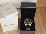 Buy Shop Emporio Armani Sigma Chronograph Black Dial Black SIlicon Strap Watch For Men - AR6066 USA Online
