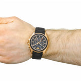 Buy Shop Emporio Armani Sigma Chronograph Black Dial Black SIlicon Strap Watch For Men - AR6066 USA Online