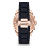Buy Shop Emporio Armani Sigma Chronograph Black Dial Black SIlicon Strap Watch For Men - AR6066 USA Online