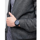 Buy Shop Emporio Armani Sigma Chronograph Blue Dial Black Silicone Strap Watch For Men - AR6121 USA Online