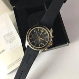 Buy Shop Emporio Armani Sigma Chronograph lack Dial Black Rubber Strap Watch For Men - AR80003 USA Online