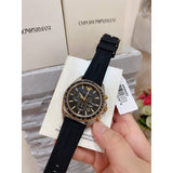 Buy Shop Emporio Armani Sigma Chronograph lack Dial Black Rubber Strap Watch For Men - AR80003 USA Online