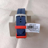 Buy Shop Emporio Armani Sigma Quartz Blue Dial Blue Silicone Strap Watch For Men - AR11217 USA Online