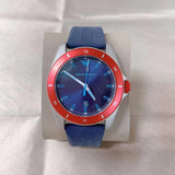 Buy Shop Emporio Armani Sigma Quartz Blue Dial Blue Silicone Strap Watch For Men - AR11217 USA Online