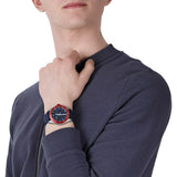 Buy Shop Emporio Armani Sigma Quartz Blue Dial Blue Silicone Strap Watch For Men - AR11217 USA Online