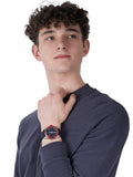 Buy Shop Emporio Armani Sigma Quartz Blue Dial Blue Silicone Strap Watch For Men - AR11217 USA Online