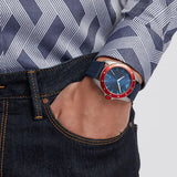 Buy Shop Emporio Armani Sigma Quartz Blue Dial Blue Silicone Strap Watch For Men - AR11217 USA Online