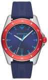 Buy Shop Emporio Armani Sigma Quartz Blue Dial Blue Silicone Strap Watch For Men - AR11217 USA Online