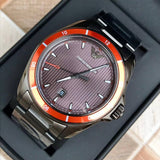 Buy Shop Emporio Armani Sigma Quartz Grey Dial Grey Steel Strap Watch For Men - AR11178 USA Online