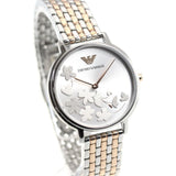 Buy Shop Emporio Armani Silver Sunray Dial Two Tone Steel Strap Watch For Women - AR11113 USA Online