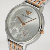 Buy Shop Emporio Armani Silver Sunray Dial Two Tone Steel Strap Watch For Women - AR11113 USA Online