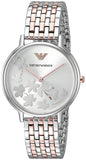 Buy Shop Emporio Armani Silver Sunray Dial Two Tone Steel Strap Watch For Women - AR11113 USA Online