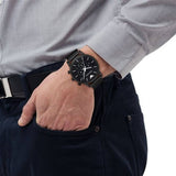 Buy Shop Emporio Armani Sport Chronograph Black Dial Black Mesh Bracelet Watch For Men - AR1968 USA Online