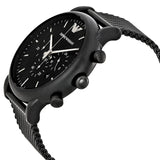 Buy Shop Emporio Armani Sport Chronograph Black Dial Black Mesh Bracelet Watch For Men - AR1968 USA Online