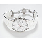 Buy Shop Emporio Armani Sport Chronograph White Dial White Silicone Strap Watch For Men - AR5859 USA Online