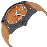 Buy Shop Emporio Armani Sportivo Analog Brown Dial Brown Leather Strap Watch For Men - AR6080 USA Online