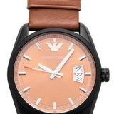 Buy Shop Emporio Armani Sportivo Analog Brown Dial Brown Leather Strap Watch For Men - AR6080 USA Online