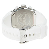 Buy Shop Emporio Armani Sportivo Analog Quartz White Dial White Rubber Strap Watch For Men - AR6103 USA Online