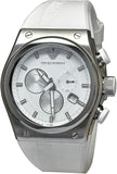 Buy Shop Emporio Armani Sportivo Analog Quartz White Dial White Rubber Strap Watch For Men - AR6103 USA Online