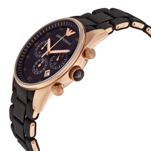 Buy Shop Emporio Armani Sportivo Black Dial Black Steel Strap Watch For Men - AR5905 USA Online