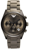 Buy Shop Emporio Armani Sportivo Chronograph Brown Dial Brown Steel Strap Watch For Men - AR5950 USA Online