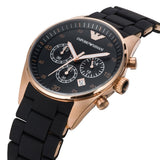 Buy Shop Emporio Armani Sportivo Black Dial Black Steel Strap Watch For Men - AR5905 USA Online