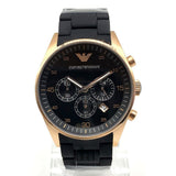 Buy Shop Emporio Armani Sportivo Black Dial Black Steel Strap Watch For Men - AR5905 USA Online