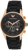 Buy Shop Emporio Armani Sportivo Black Dial Black Steel Strap Watch For Men - AR5905 USA Online