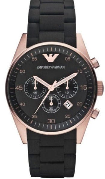 Buy Shop Emporio Armani Sportivo Black Dial Black Steel Strap Watch For Men - AR5905 USA Online