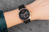 Buy Shop Emporio Armani Sportivo Black Dial Black Steel Strap Watch For Women - AR5906 USA Online