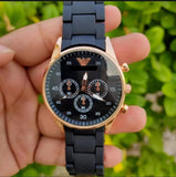 Buy Shop Emporio Armani Sportivo Black Dial Black Steel Strap Watch For Women - AR5906 USA Online