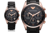 Buy Shop Emporio Armani Sportivo Black Dial Black Steel Strap Watch For Women - AR5906 USA Online