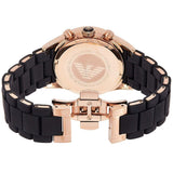 Buy Shop Emporio Armani Sportivo Black Dial Black Steel Strap Watch For Women - AR5906 USA Online