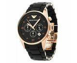 Buy Shop Emporio Armani Sportivo Black Dial Black Steel Strap Watch For Women - AR5906 USA Online