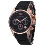 Buy Shop Emporio Armani Sportivo Black Dial Black Steel Strap Watch For Women - AR5906 USA Online