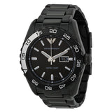 Buy Shop Emporio Armani Sportivo Quartz Black Dial Black Steel Strap Watch For Men - AR6049 USA Online