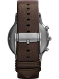 Buy Shop Emporio Armani Sportivo Black Dial Brown Leather Strap Watch For Men - AR2462 USA Online