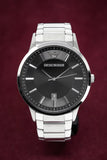 Buy Shop Emporio Armani Sportivo Black Dial Silver Stainless Steel Watch For Men - AR2457 USA Online
