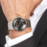 Buy Shop Emporio Armani Sportivo Black Dial Silver Stainless Steel Watch For Men - AR2457 USA Online