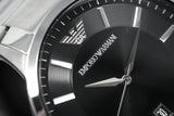 Buy Shop Emporio Armani Sportivo Black Dial Silver Stainless Steel Watch For Men - AR2457 USA Online