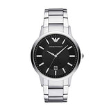 Buy Shop Emporio Armani Sportivo Black Dial Silver Stainless Steel Watch For Men - AR2457 USA Online