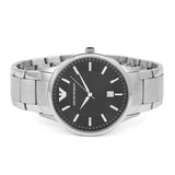 Buy Shop Emporio Armani Sportivo Black Dial Silver Stainless Steel Watch For Men - AR2457 USA Online