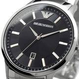 Buy Shop Emporio Armani Sportivo Black Dial Silver Stainless Steel Watch For Men - AR2457 USA Online